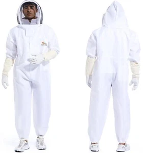 Andes Professional Bee Jacket Unisex Size XXL w/ Beekeeping Sheepskin Gloves - Picture 1 of 3