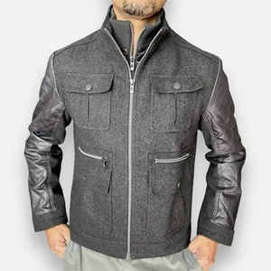 INC Wool Jacket International Concepts mens Color Dark gray size Medium - Picture 1 of 21
