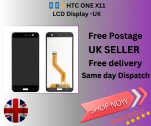 For HTC U11 LCD Display Touch Screen Digitizer Assembly Replacement - UK Seller - Picture 1 of 1
