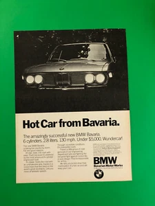 1971 BMW BAVARIA ORIGINAL VINTAGE PRINT AD ADVERTISEMENT PRINTED - Bild 1 von 1