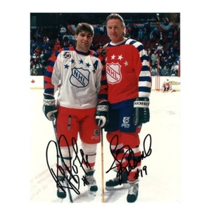 Ray Bourque & Larry Robinson Signed NHL All Star 8 x 10 Photo - 70768 A - Picture 1 of 2