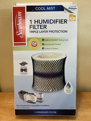SUNBEAM SF221 Coolmist Humidifier Filter Holme Triple Layer Protection 1 Filter - Image 1 of 2