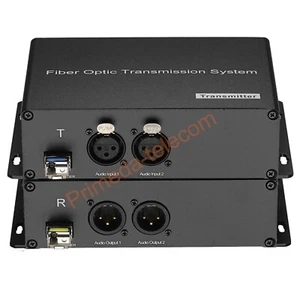 Professioneller XLR symmetrischer Audio über Glasfaser Extender LC SFP Broadcast A Set - Bild 1 von 23