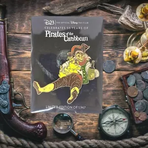 Disney Pirates of the Caribbean 55th Anniversary Pin D23 Exclusive Limited Ed. - Picture 1 of 3