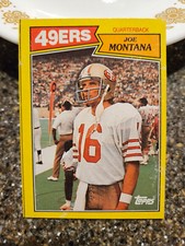 1987 Topps Box Bottom Cards Joe Montana #H EX
