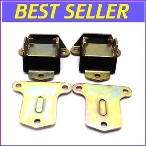 Durable Polyurethane Motor Engine Mounts for Chevy SBC & BBC 350 - Black Pair - Bild 1 von 7