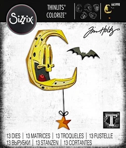 New Retired Sizzix Thinlits 13pc Otis Colorize #665998 Retail $31.99 Tim Holtz - Picture 1 of 14