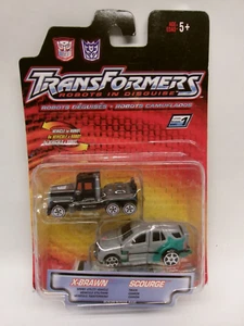 2001 TRANSFORMERS Robots in Disguise X-BRAWN & SCOURGE - Picture 1 of 7