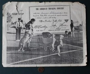 1960s Tennessee Officer Pressleys Traffic Police Safety Club Photo Trained Dogs- - Picture 1 of 1