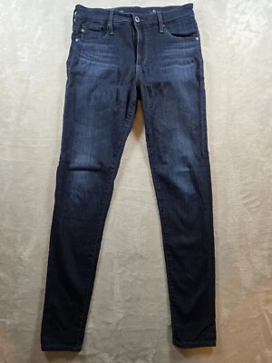 Pantalones de mezclilla elásticos de tiro alto ajustados Adriano Goldschmied AG 27R The Farrah 27x30 Foto 1 de 4