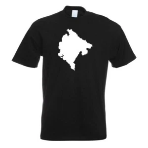 Montenegro Contour T-Shirt Imprimé Design Fun - Picture 1 of 19