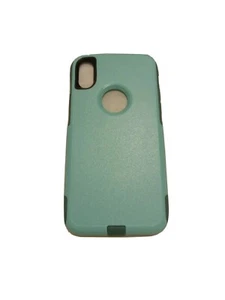 Aqua Mintgrün iPhone X / Xs Apple Handyhülle Stoßfest mit Displayschutzfolien - Bild 1 von 11