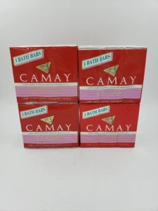 Camay Soap Pink Classic Softly Scented 4 Packs of 3 Individually Boxed Bath Bars - Picture 1 of 2