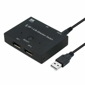 DP DisplayPort Bi-Direction Switch Splitter Converter MST Hub 4K 8K - Picture 1 of 7