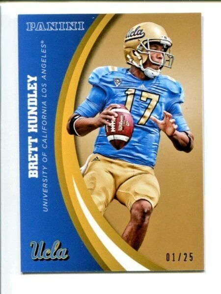 2015 Panini UCLA BRUINS BRETT HUNDLEY #01/25 SP Gold #73 FIRST ONE - Image 1 of 1