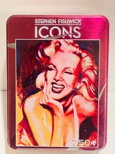 Marilyn Monroe 750 Pc Puzzle MasterPieces Stephen Fishwick w/Decorative Tin NEW - Picture 1 of 4