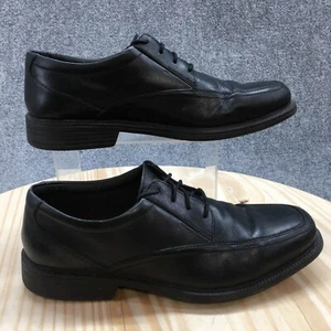 Bostonian Dress Shoes Mens 8.5 M Casual Oxford Black Leather Lace Up Low Top - Picture 1 of 20