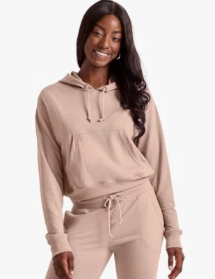 Sudadera con capucha corta pulóver Hanes Originals para mujer, mediana. Foto 1 de 4