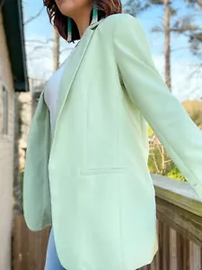 NEW! Women’s Plus Size Monticello Green Casual Suit Pants + Blazer Jacket 2X - Picture 1 of 7