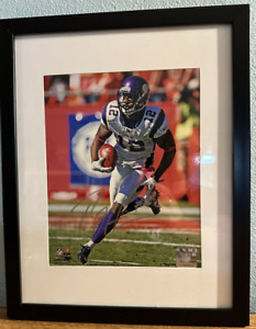 Percy Harvin Autographed 8x10 Picture In Black Frame EUC