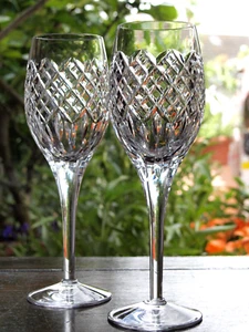 Stuart Crystal BLENHEIM Wine Glass Set of 2 Vintage Mint, 22cm Tall - Picture 1 of 6