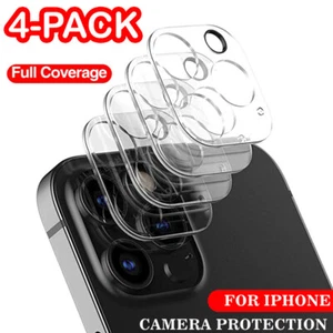 For iPhone 16 15 14 13 12 11 Pro Max Tempered Glass Camera Lens Screen Protector - Picture 1 of 12
