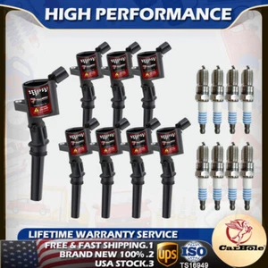 DG508 Ignition Coils & Spark Plugs SP479 For Ford F150 SP479 Explorer 4.6/5.4L - Picture 1 of 12