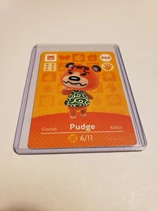 !SUPER VENTA! Tarjeta Amiibo Pudge # 064 Animal Crossing Horizons Serie 1 ¡COMO NUEVA! - Imagen 1 de 1