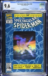 CGC Spectacular Spider-Man #189 (1992) Green Goblin, Molten Man, Hologram Cover - Picture 1 of 29