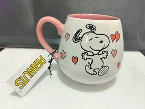 Taza de cerámica Peanuts SNOOPY Woodstock Flower Hearts - Imagen 1 de 5