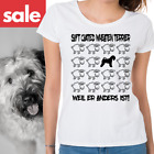 WYPRZEDAŻ Wheaten Terrier Owca Emocjonalna Damska koszula Pies Czarna Owca Śmieszna L