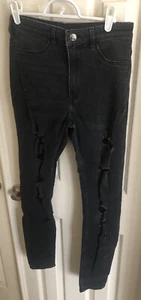 Divided By H&M Girl’s Kids Black Jeans Size 6 Fast Shipping! - Picture 1 of 3