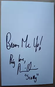 ORIGINAL AUTOGRAPH MARTIN QUINN Scotty in Star Trek: Strange New Worlds - Picture 1 of 1