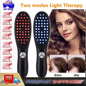 Electric Vibration Hair Growth Comb Massager Red Light Therapy Massage Brush AU - Picture 1 of 12