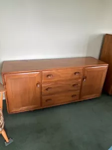 Vintage Ercol Windsor 468 Mid Century Elm Sideboard - blonde , Blue Label - Picture 1 of 1