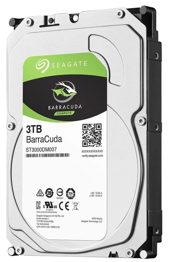 SEAGATE - BarraCuda® 3.5" Desktop Hard Drive, 3TB - Image 1 of 1