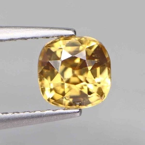 1.24 Ct Master Cushion Cut Flashing Sparkles Unheated Yellow Zircon - Picture 1 of 6