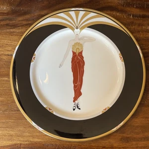 Mikasa Erte Plates Collector Plate Le Soleil Ebony A3049 / 1985 Japan Retro 80s - Picture 1 of 19