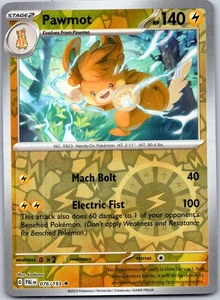 Pawmot 076/193 - Paldea Evolved Reverse Holo - Picture 1 of 2