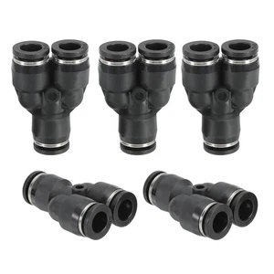 5 Stück 5/16 Zoll Außendurchmesser Y Form Kunststoff Push to Connect Fittings 3 Wege Rohrverbindung - Bild 1 von 6