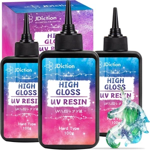 Jdiction UV Harz, 300G Hochglanz UV Harz Klar Solar Cure Sonnenlicht Aktiviert - Bild 1 von 12