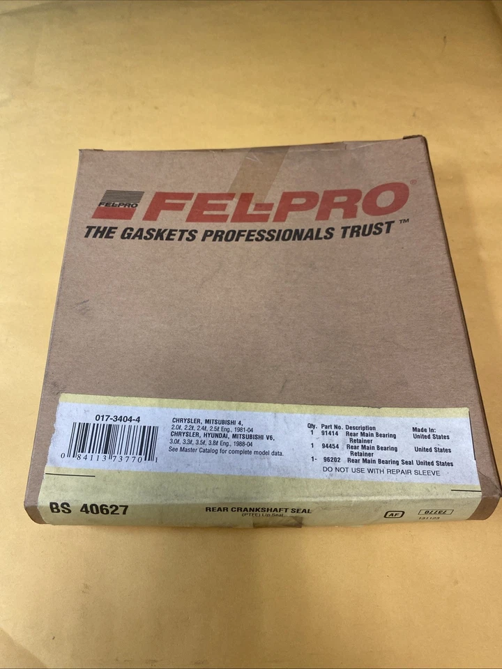 BS 40627 Engine Crankshaft Seal Kit Rear! Free Shipping! - Image 1 of 3