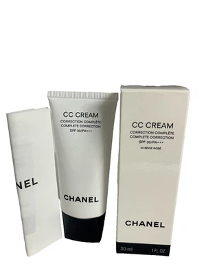 Chanel CC Cream Complete Correction SPF 30 / PA+++ # 32 Beige Rose 1.0 Oz NEW - Image 1 of 4