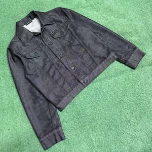 Vintage 90s Y2K DKNY black men’s denim jacket   - Picture 1 of 5