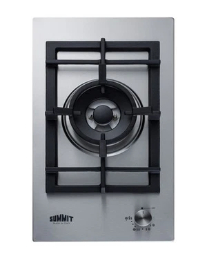 Summit GCJ1 12 дюймов Вт 1 горелка газовая варочная панель - нержавеющая сталь - Изображение 1 из 4