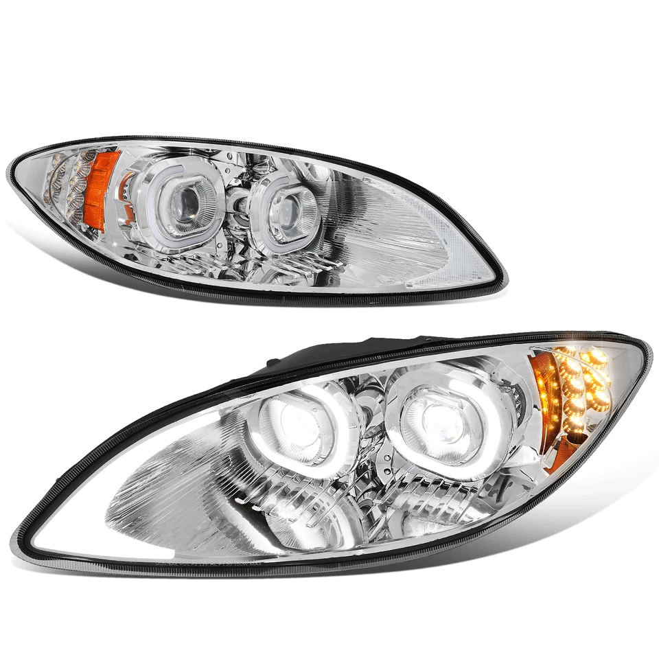 Подходит для 09–18 International Harvester ProStar хромированные светодиодные прожекторные фары лампы - Изображение 1 из 4