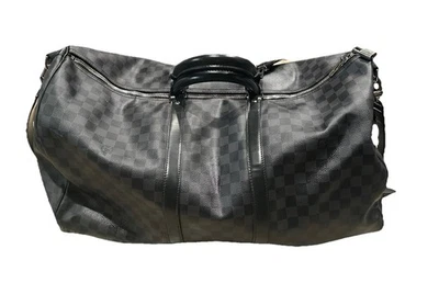 Louis Vuitton Keepall Bandouliere Duffle 55 Black Canvas - Image 1 of 4
