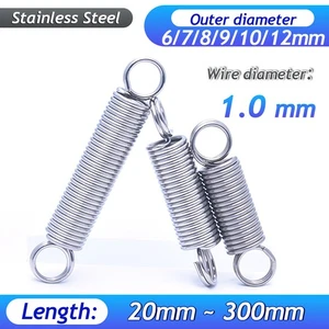 1.0mm Stainless Steel Spring Expansion Extension Tension Springs 20mm-300mm - Picture 1 of 142