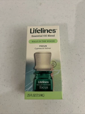 Lifelines Essential Oil Blend FOCUS Walk In The Woods .25 oz New - Image 1 of 4