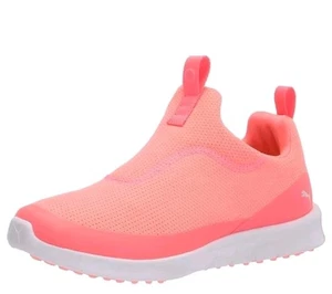 New Women's PUMA Laguna Fusion Slip On Golf Shoes - Pink Silver Size 7 - Picture 1 of 4